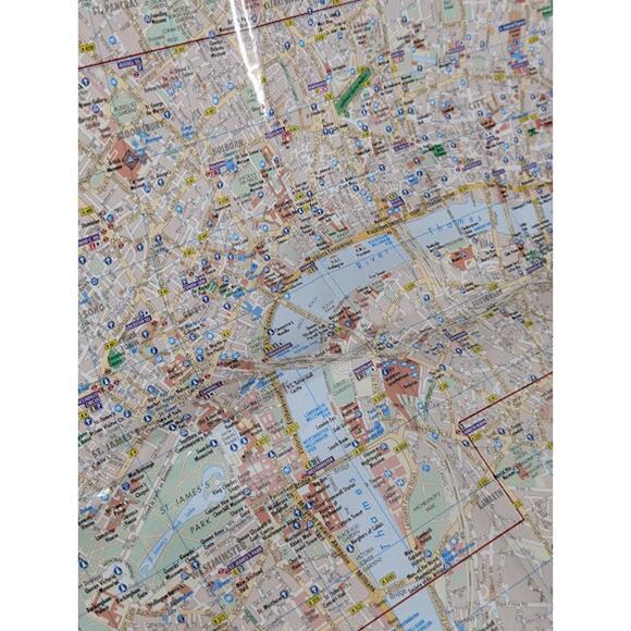 London (England) 1:11,000 / 1:15,000 Street Map, waterproof BORCH - Picture 3 of 3